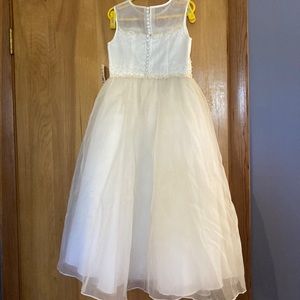 Girls David’s bridal flowergirl wedding dress nwt